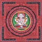 Lord Ganesha ganesh ganapati Sri Yantra Original Newari Paubha Thangka Painting