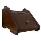 Antique Wood Coal Scuttle Hod Metal Liner Rustic