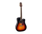 Takamine Gd71cebsb Dreadnought Cutaway A e Guitar - Brown Sunburst - Open Box