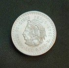 1948 Mo Mexico 5 Pesos Silver Cuauhtemoc 30 Gramos Ley  900 Cinco Pesos Bu Cond 