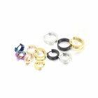 4pcs Men Women Stainless Steel Hoop Earrings Small Hoop Huggie Ear Piercings