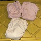 Lot Of 3 Bumgenius Preowned Baby Cloth Diapers Pink And Tan Size Large