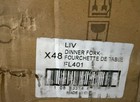 Arcoroc Fl401 Liv 8  18 0 Stainless Steel Heavy Weight Dinner Fork  lot Of 45 