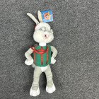 Vintage 1998 Christmas Bugs Bunny Looney Tunes Plush Santa Hat Gift Present Nwt