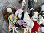 Disney Store Nightmare Before Christmas Mini Bean Bag Plush Toys Lot Of 9