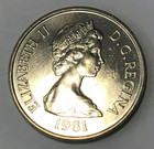 1981 Turks And Caicos Islands Coin Quarter Crown Lobster Animal Wildlife