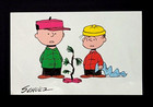     charles Schulz   Signed Christmas 1968 Peanuts Snoopy Cartoon   New  Frame