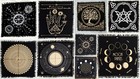 Witchcraft Card Square Table Cloths Wholesale Golden Altar Cloth Tarot Lot Bulk