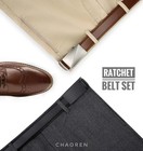 Ratchet Belts For Men 2 Pack mens Leather Belt Click Adjustable Black brown Top