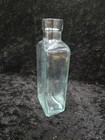  7  Blue Glass Medicine Bottle Chemist Druggist Vintage  82-25 1