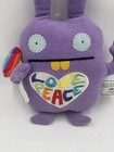 Uglydoll Wippy Plush Stuffed Animal With Love Peace Heart Embroidery Purple