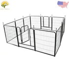 Dog Playpen 12 16 24 32 Panel Fence Indoor outdoor Metal Pet Puppy Exercise Pen