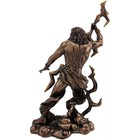 King Zeus Grecian God Throwing Lightning Statue Figurine 11 Inch Resin