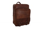 15 In Real Leather Backpack Shoulder Bag Office Laptop Rucksack School Handbags