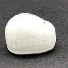 Vtg Pottery Elephant Blue Gray Glazed Figurine Unsigned Small 1 5 Inch Tall