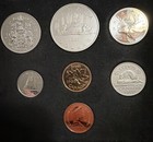 Royal Canadian Mint Set Monnaie Royale Canadienne 1980 Coin Set Seven Coins  box