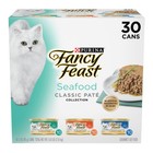 Purina Fancy Feast Classic Pate  Wet Cat Food  Seafood  3 Oz Cans