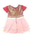 American Girl Sequins Pink Ruffles Outfit Dress   Shoes Ag Rewards 18  Doll