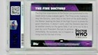 2016 Topps Doctor Who Timeless The Five Doctors Green Foil Psa 9 