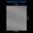 100 Pack Discbound Sheet Protectors  Letter Size  Clear Top-loading