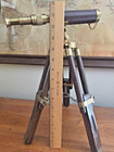 Telescope With Wood Tripod Stand Antique Handmade Replica Style
