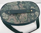 Vintage American Tourister Tapestry Oval Train Case Carry On Luggage Bag Makeup
