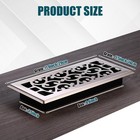 Morningro 10 Pcs Heavy Duty Floor Registers Carbon Steel Walkable Floor Vent