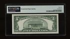 Dbr 1934-d  5 Silver Fr  1654wi Wide I Gem Ta Block Pmg 66 Epq Serial T86535472a