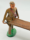 Vintage Manoil Barclay American Metal Co Lead Soldier Stretcher Carrying Medics