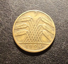1924 J Weimar Republic - Germany 10 Pfenning Coin