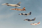 Vtg Navy Offical Vf 126 Squadron Formation Nas Miramar 1987 Top Gun Photo 8x10 