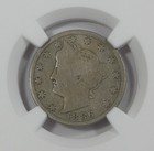 1886 Liberty  v  Nickel Certified Ngc Vg 8  5c