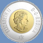 2017 Canada 50th Anniv Dance Of The Spirits Plain Two Dollars Toonie Coin Unc  2