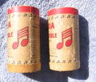 Vintage Columbia Phonograph Empty  Record Cylinders