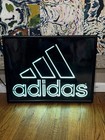 Vintage Adidas Store Display Light Up Sign 19x24 Black Model 06-9000-30 Rare 