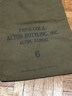 Vintage Pepsi Cola Coin Money Vending Canvas Bank Bag - Alton  Il - 11 X 8