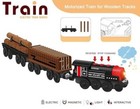Motorized Train For Wooden Track  3pcs Train Toy Set For 3 4 5 years Old Boy  