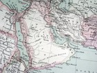 1908 Antique Political Map Of Asia Saudi Arabia India China Indonesia Russia