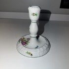 Herend Floral Bouquet Porcelain Hand Painted Candlestick