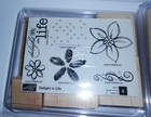 Stampin  Up Lot Of 27 Craft Stamps New 2007 1996  2 Pads Delight In Life So Very