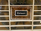 Edison 204003 Vintage Box Fan Metal Beige Retro 3 Speed Heavy Duty Appliance