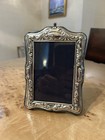 Vintage English Sheffield Sterling Silver Repousse Picture Frame  Hallmarked