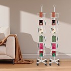 2pcs Rotating Greeting Card Rack 6 Tiers Display Stand Spinning 24 Pocket Holder