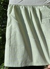 Pottery Barn Kids Green Gingham Check Bed Skirt Dust Ruffle Queen Portugal 