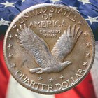 1920-d Standing Liberty Quarter Dollar Silver Plated Novelty Coin Modern Restrik