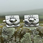 New Solid Sterling Silver Traditional Claddagh Cuff Links Ireland Irish Mens 925