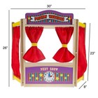 Wooden Puppet Theater Stage Show For Kids Pretend Play Imagination Creativity