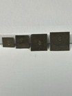 Lot Of 4 Vintage Industrial Metal Number Tags Tool Check Tags Numbers 2  3  5  6