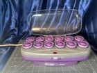 Conair Ion Shine Velvet Hot Rollers Curl Large 12 Jumbo 1 5  Flocked Clips Pins