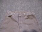 Levis 501 Jeans Men s 36x29  Gray Button Fly Denim Straight Fit Cotton